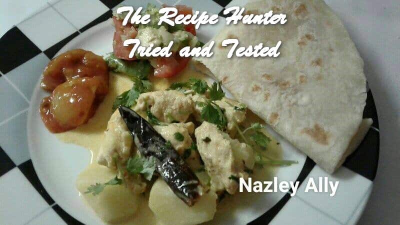 TRH Nazley's Indian style coconut chicken curry