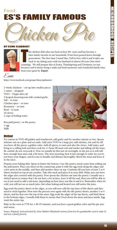 magazine chicken recipe