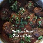 12 Meatballs in a Curry served with dhania