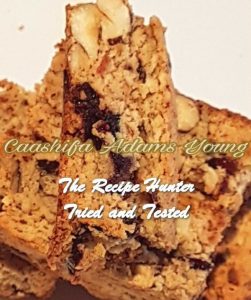 a stack of Low Carb Cranberry and Hazelnut Biscotti