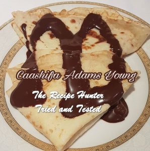 Crepes topped with Orange glaze