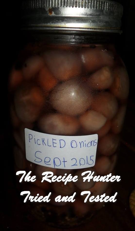 Pickled Onions in sterilized jar