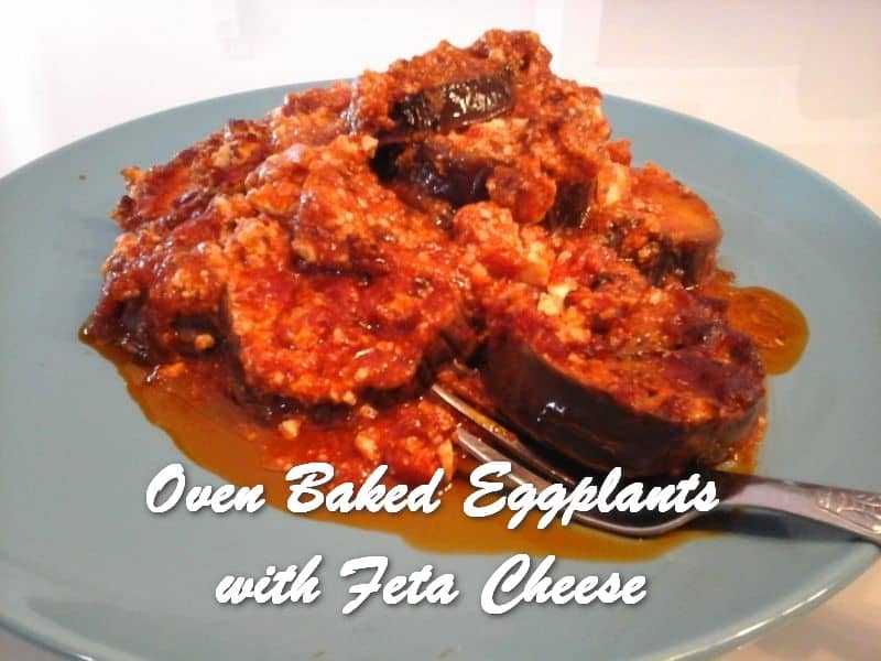 TRH Oven Baked Eggplants with Feta Cheese