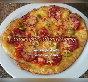 A pizza base with No Carbs