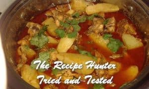 Chicken curry with potato