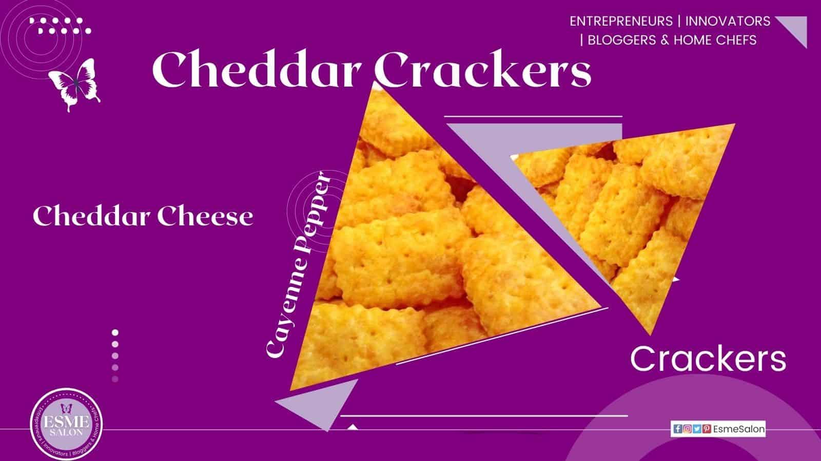Cheddar Crackers, little pockets of lightness and better than store-bought