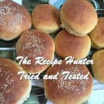 Baked Homemade Beautiful Burger Rolls with sesame seed topping