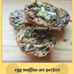 Mushroom and Leek Egg Muffin for a quick breakfast at any time
