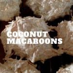 6 Coconut macaroons on a cooling rack