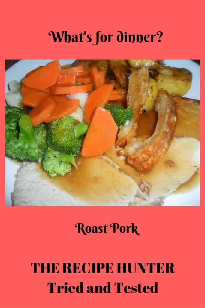 Roast Pork with veggies and crackling