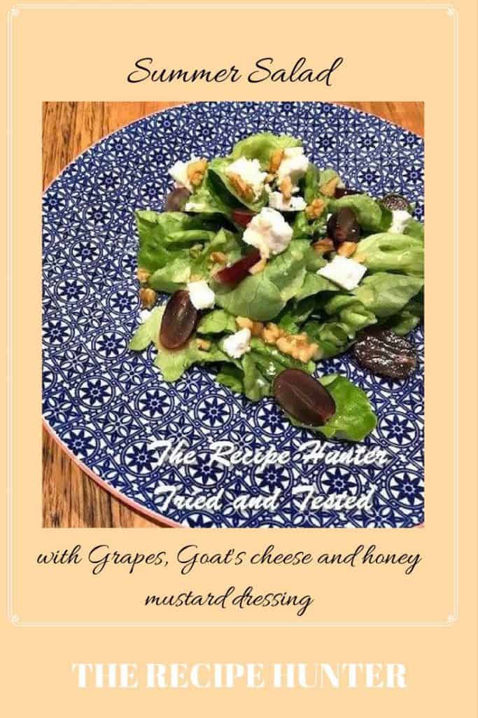 Summer Salad with Grapes, Goat cheese