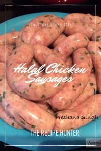 Homemade Halal Chicken Sausages