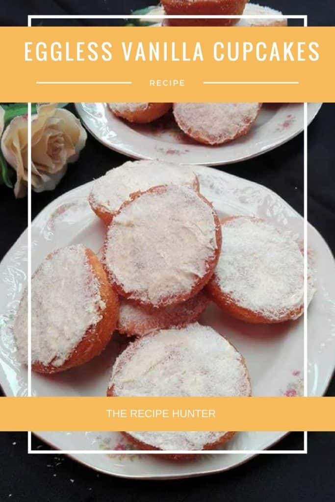 Eggless Vanilla Cupcakes