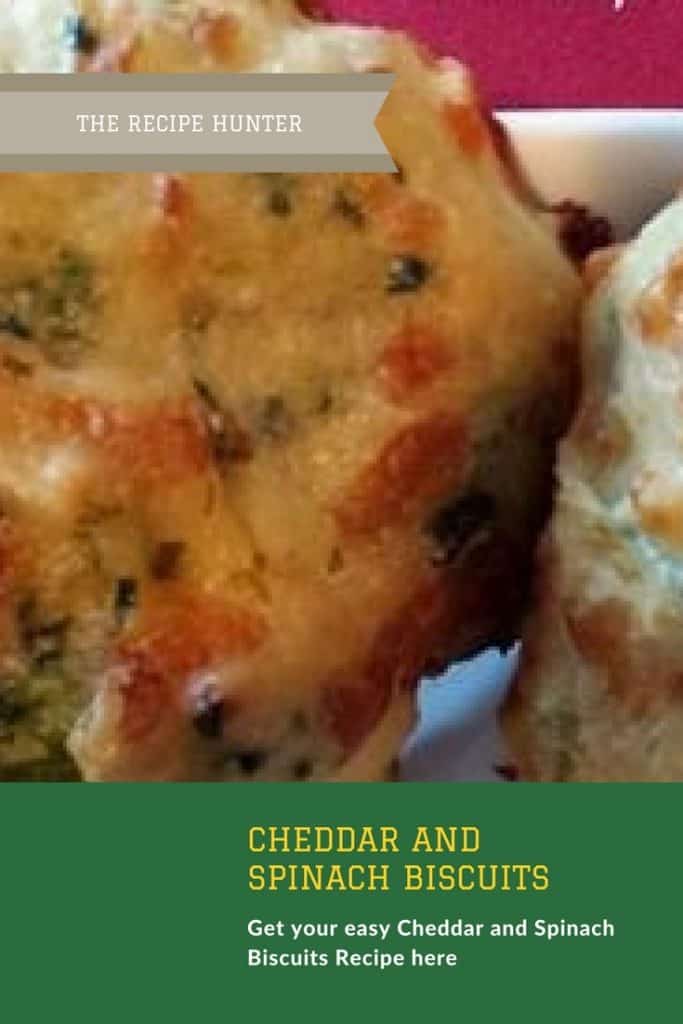 2 blocks of Cheddar and Spinach Biscuits prepared in a square baking pan