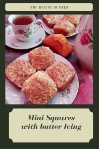 Mini Squares with butter Icing