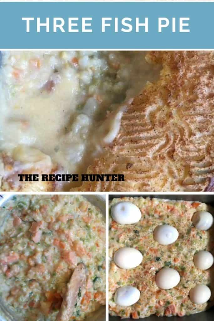A Fish Pie topped with mashed potato