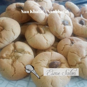 Stack of Indian Nan Khatai biscuits