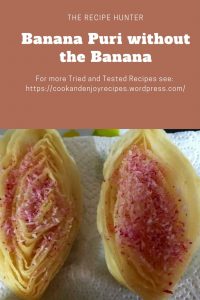 An Indian Puff Bread, Banana Puri without the Banana