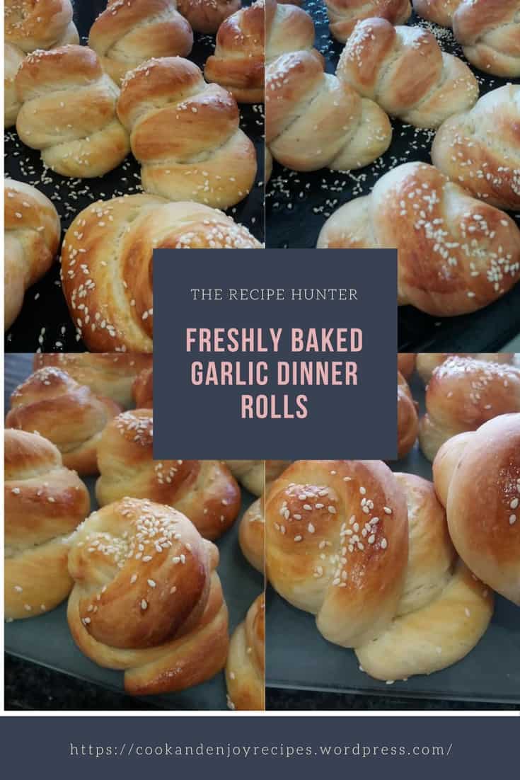 Freshly Baked Garlic Dinner Rolls