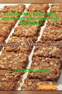 Gluten-free, wheat-free, grain-free and sugar-free Crunchies, cut into cubes