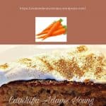 Low Carb Carrot Cake with cream cheese topping, and gluten-free, wheat-free, grain-free, and sugar-free