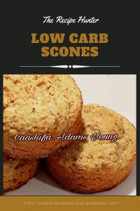 Low Carb Scones with blonde flax seeds