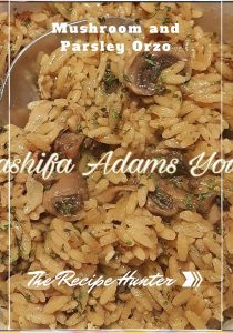 Mushroom and Parsley Orzo