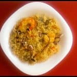 Spanish Paella Rice with seafood