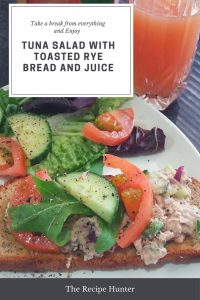 Tuna Salad with Toasted Rye Bread