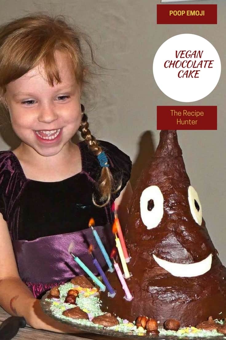 VEGAN POOP EMOJI CHOCOLATE CAKE