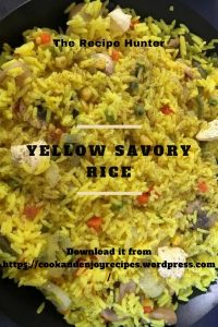 Yellow Savory Rice with added veggies