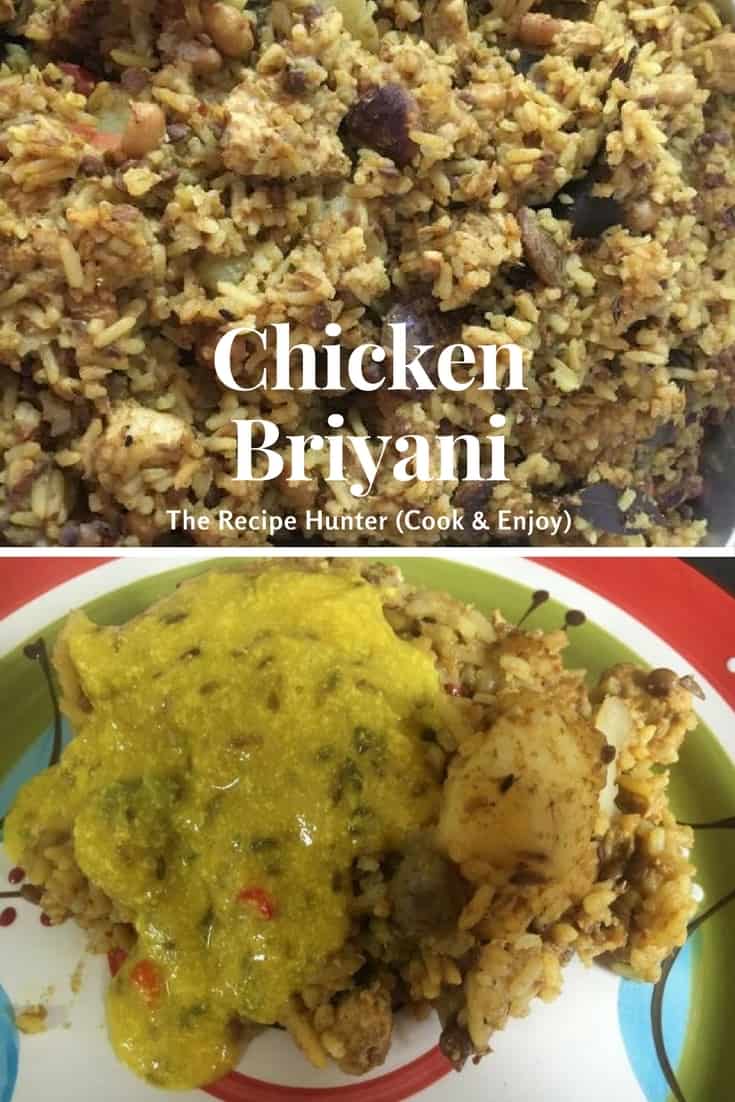 Chicken Briyani served up a bowl