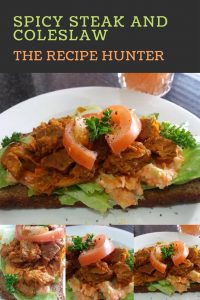 Spicy Steak and Coleslaw