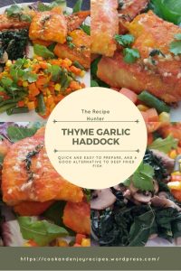 Thyme Garlic Haddock