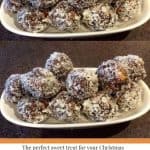 Date Balls covered in coconut