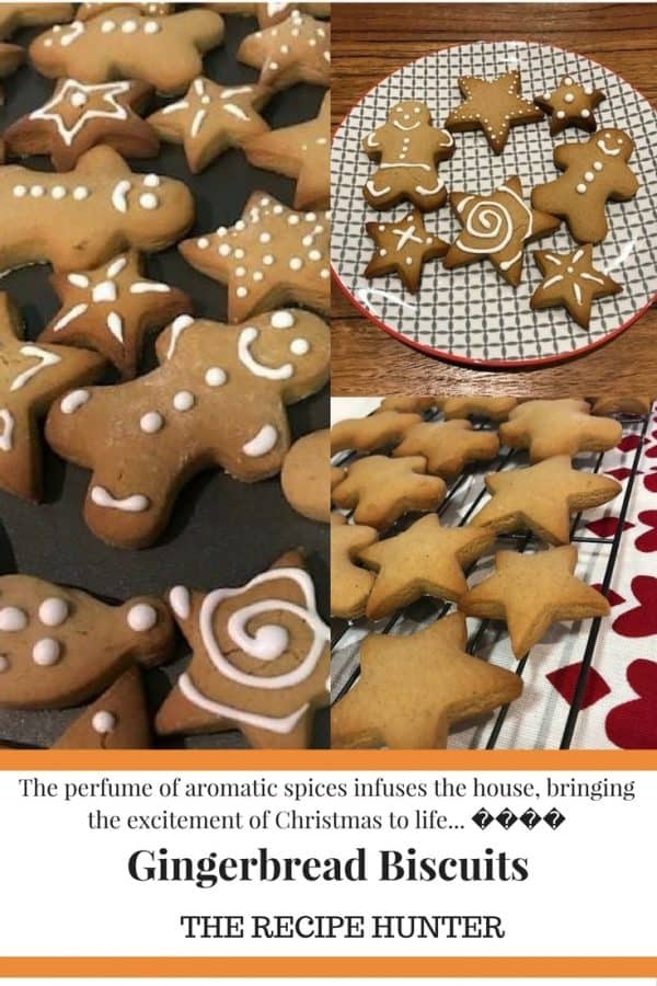Festively decorated Ginger biscuits