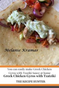 Greek Chicken Gyros with Tzatziki