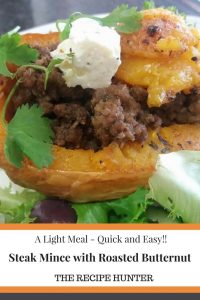 Steak Mince with Roasted Butternut