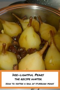 Delightful cooked Pears