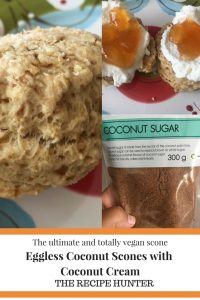 Eggless Coconut Scones