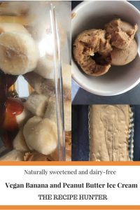 Vegan Banana and Peanut Butter Ice Cream