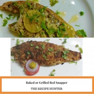 Baked or Grilled Red Snapper