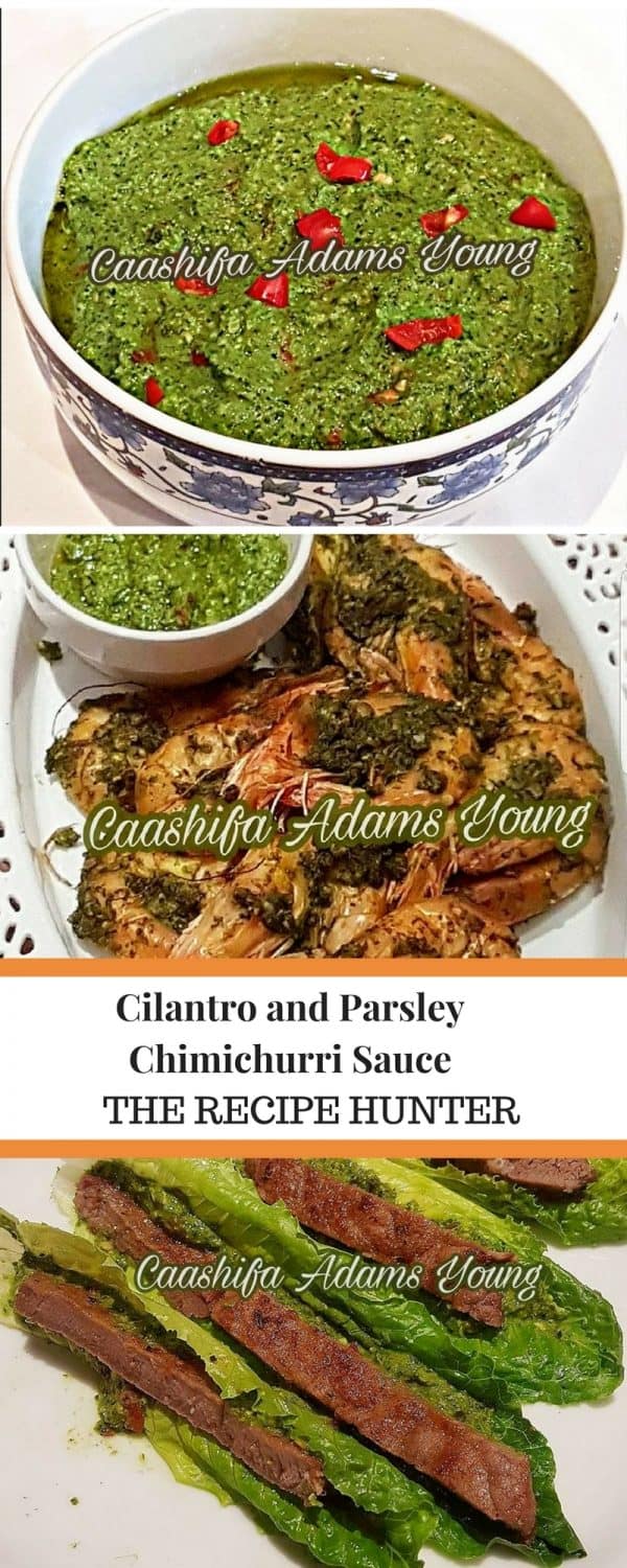 Cilantro and Parsley Chimichurri Sauce