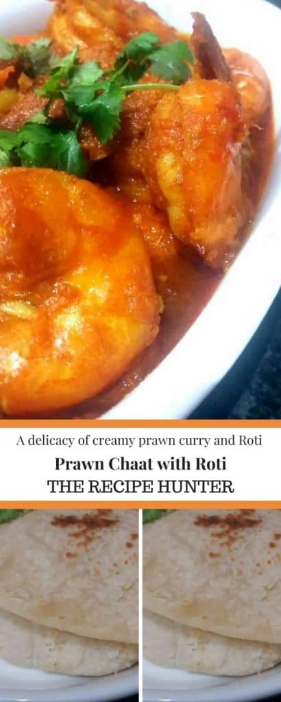 Creamy Prawn Chaat with Roti