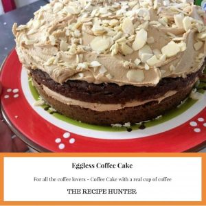Eggless Coffee Cake
