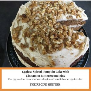 Eggless Spiced Pumpkin Cake
