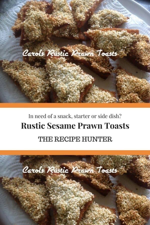 Rustic Sesame Prawn Toast
