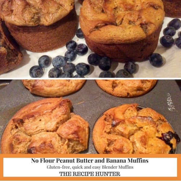 No Flour Peanut Butter and Banana Muffins