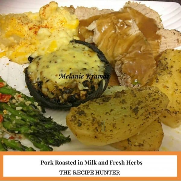Pork Roasted in Milk and Fresh Herbs