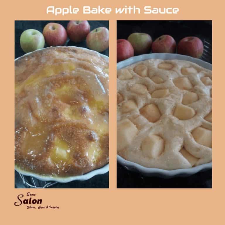 Apple Bake with Sauce